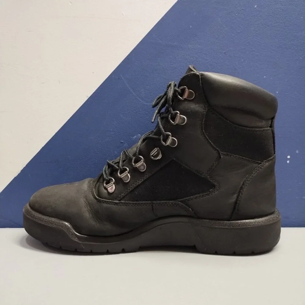 Timberland Field Hiking Boots Mens US Size 10‎ Black Waterproof Workwear Lace Up